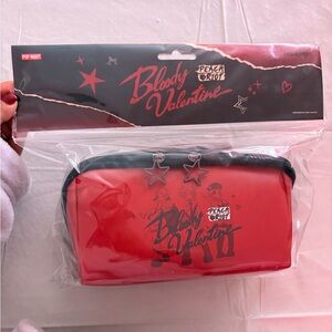 BRAND NEW: Popmart Peach Riot Bloody Valentine cosmetic bag, pouch, zip pouch